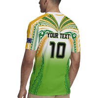 Custom Cook Islands Rugby League Rugby Jersey Avaiki Tatau Tribal Motifs White Color LT03 - Polynesian Pride