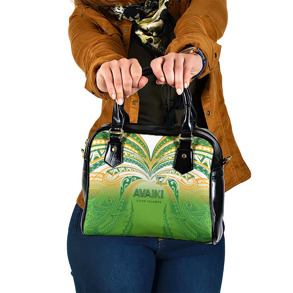 Cook Islands Rugby League Shoulder Handbag Avaiki Tatau Tribal Motifs White Color - Polynesian Pride