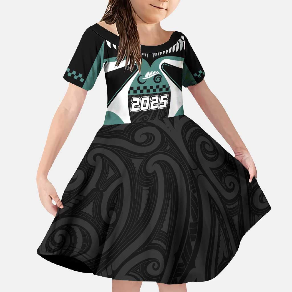 Custom New Zealand Bicycle 2025 Family Matching Off Shoulder Maxi Dress and Hawaiian Shirt