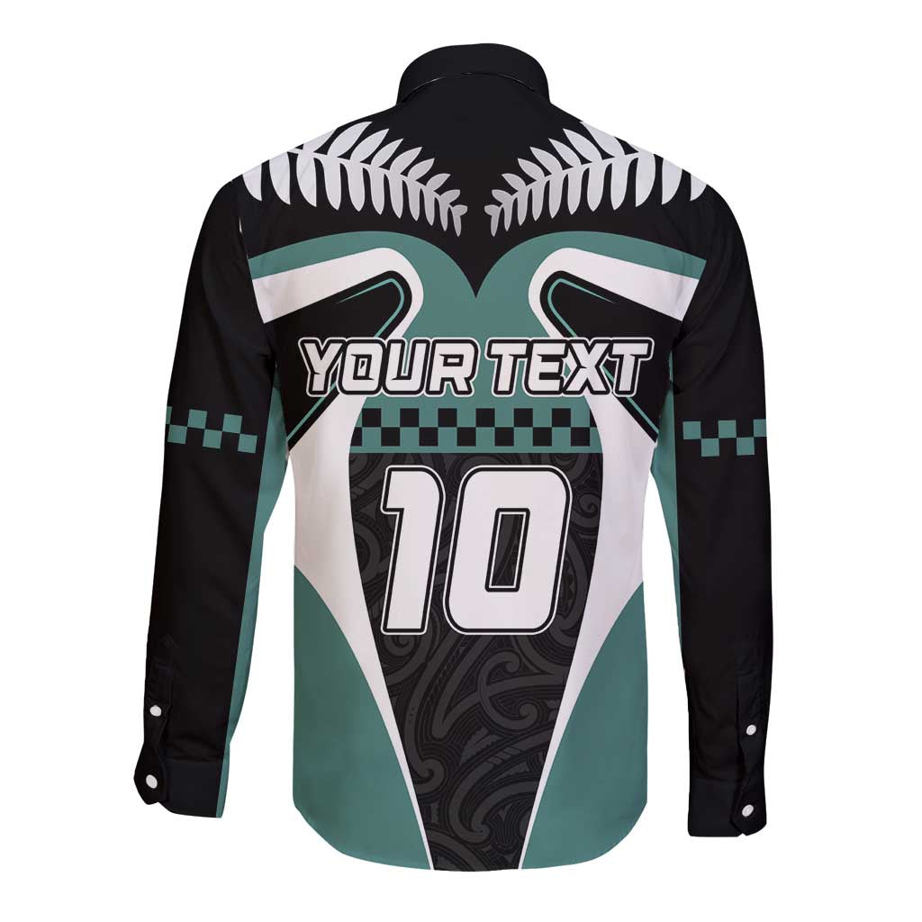 Custom New Zealand Bicycle 2025 Long Sleeve Button Shirt