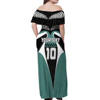 Custom New Zealand Bicycle 2025 Off Shoulder Maxi Dress