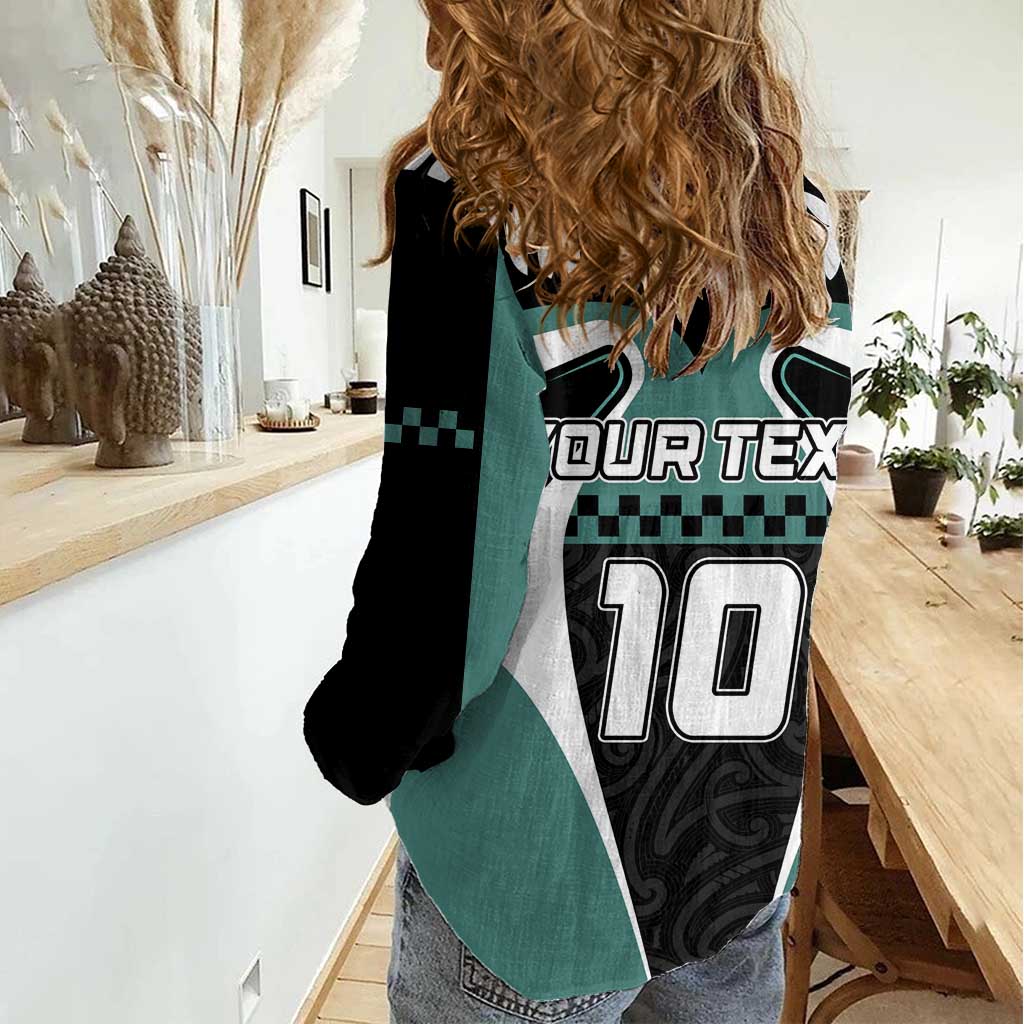 Custom New Zealand Bicycle 2025 Women Casual Shirt