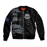 Custom New Zealand Football-Towards World Cup 2026 Sleeve Zip Bomber Jacket