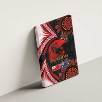 Tonga and Australia ANZAC Day Canvas Wall Art Aboriginal and Ngatu Art Pattern - Gallipoli Lest We Forget