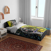 New Zealand and Cook Islands Together Bedding Set Tatau Art Tribal Pattern-Maori Tattoo with Fern and Paua Shell