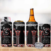 Aotearoa Toitu Te Tiriti-Maori Taniwha 4 in 1 Can Cooler Tumbler Toitu Te Whenua Toitu Te Reo Maori