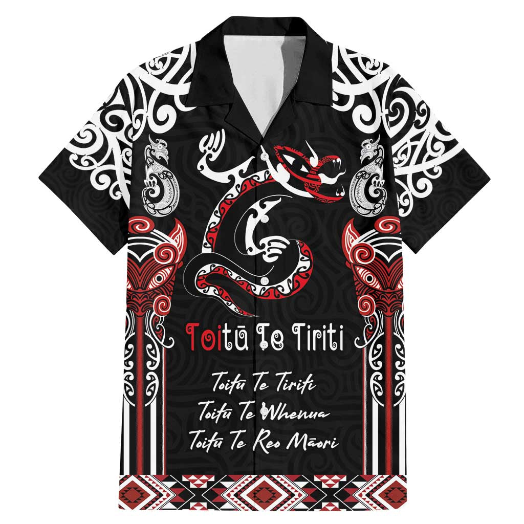 Aotearoa Toitu Te Tiriti-Maori Taniwha Family Matching Mermaid Dress and Hawaiian Shirt Toitu Te Whenua Toitu Te Reo Maori