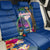 Guam Liberation Day 80th Anniversary Back Car Seat Cover Palm Tree and Seal Artwork Hibiscus Polynesian Pattern