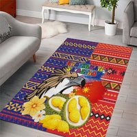 Philippines Kadayawan Area Rug Filipino Eagle Durian with Polynesian and Igorots Pattern LT03 - Polynesian Pride