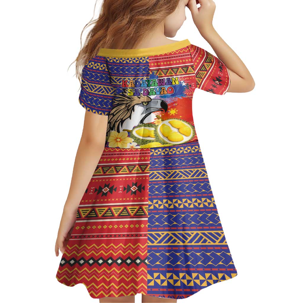 Philippines Kadayawan Family Matching Tank Maxi Dress and Hawaiian Shirt Filipino Eagle Durian with Polynesian and Igorots Pattern LT03 - Polynesian Pride