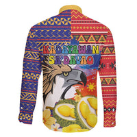 Philippines Kadayawan Family Matching Tank Maxi Dress and Hawaiian Shirt Filipino Eagle Durian with Polynesian and Igorots Pattern LT03 - Polynesian Pride