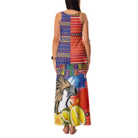 Philippines Kadayawan Family Matching Tank Maxi Dress and Hawaiian Shirt Filipino Eagle Durian with Polynesian and Igorots Pattern LT03 - Polynesian Pride