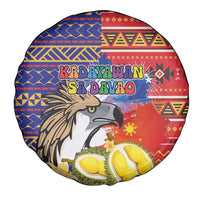 Philippines Kadayawan Spare Tire Cover Filipino Eagle Durian with Polynesian and Igorots Pattern LT03 - Polynesian Pride