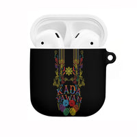 Philippines Kadayawan Festival AirPods Case Polynesian Tribal Art Barong Style LT03 Black - Polynesian Pride