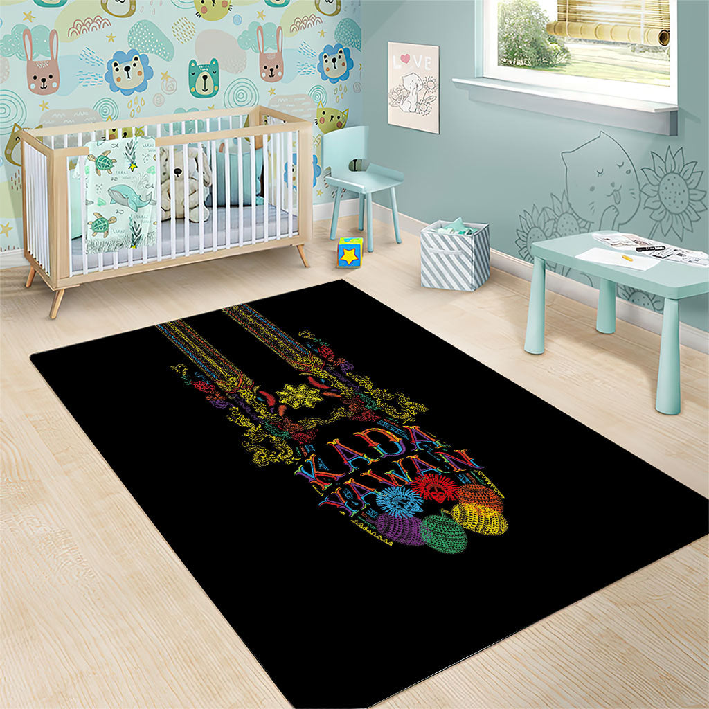 Philippines Kadayawan Festival Area Rug Polynesian Tribal Art Barong Style LT03 - Polynesian Pride