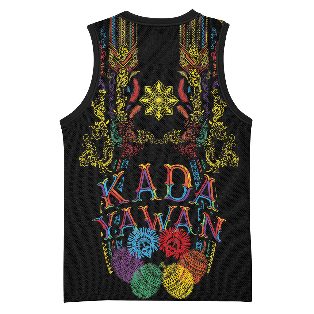 Philippines Kadayawan Festival Basketball Jersey Polynesian Tribal Art Barong Style LT03 - Polynesian Pride