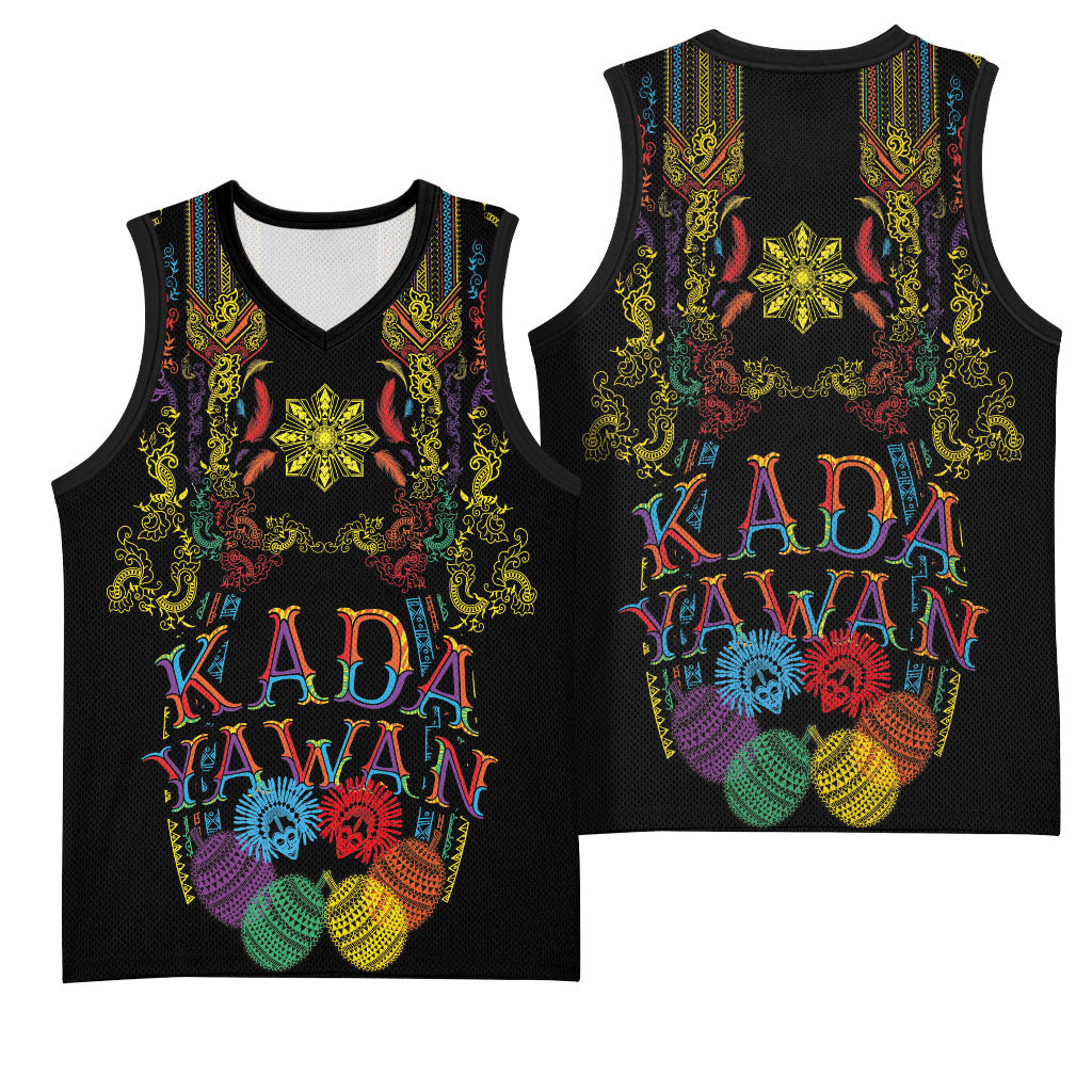Philippines Kadayawan Festival Basketball Jersey Polynesian Tribal Art Barong Style LT03 - Polynesian Pride