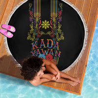 Philippines Kadayawan Festival Beach Blanket Polynesian Tribal Art Barong Style LT03 - Polynesian Pride
