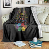 Philippines Kadayawan Festival Blanket Polynesian Tribal Art Barong Style LT03 Black - Polynesian Pride