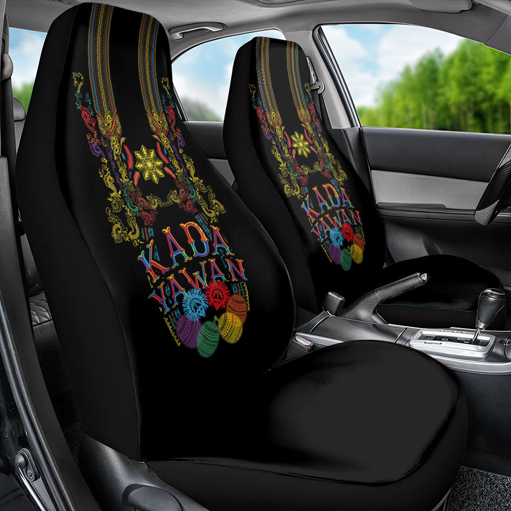 Philippines Kadayawan Festival Car Seat Cover Polynesian Tribal Art Barong Style LT03 - Polynesian Pride