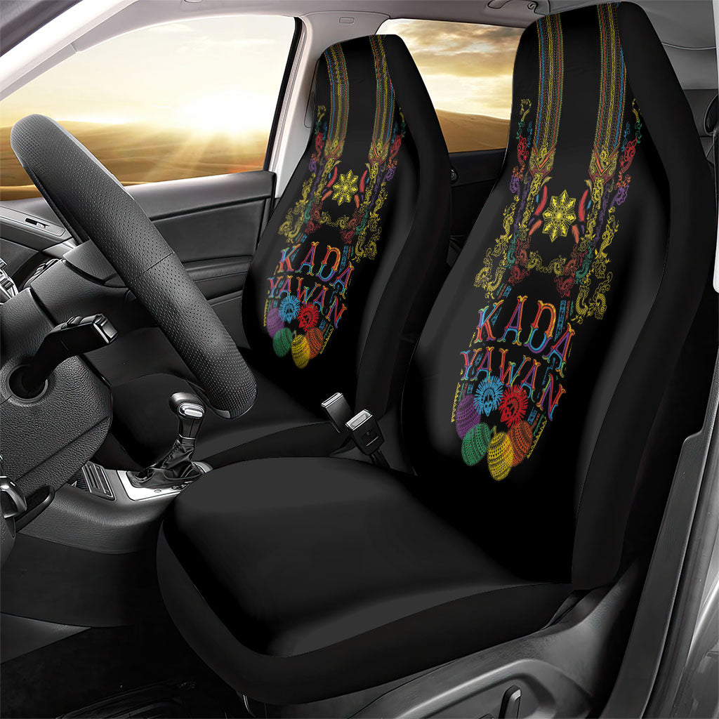 Philippines Kadayawan Festival Car Seat Cover Polynesian Tribal Art Barong Style LT03 - Polynesian Pride