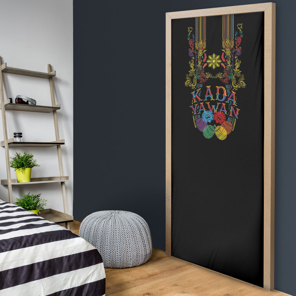 Philippines Kadayawan Festival Door Cover Polynesian Tribal Art Barong Style LT03 - Polynesian Pride
