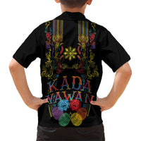 Philippines Kadayawan Festival Family Matching Off The Shoulder Long Sleeve Dress and Hawaiian Shirt Polynesian Tribal Art Barong Style LT03 - Polynesian Pride