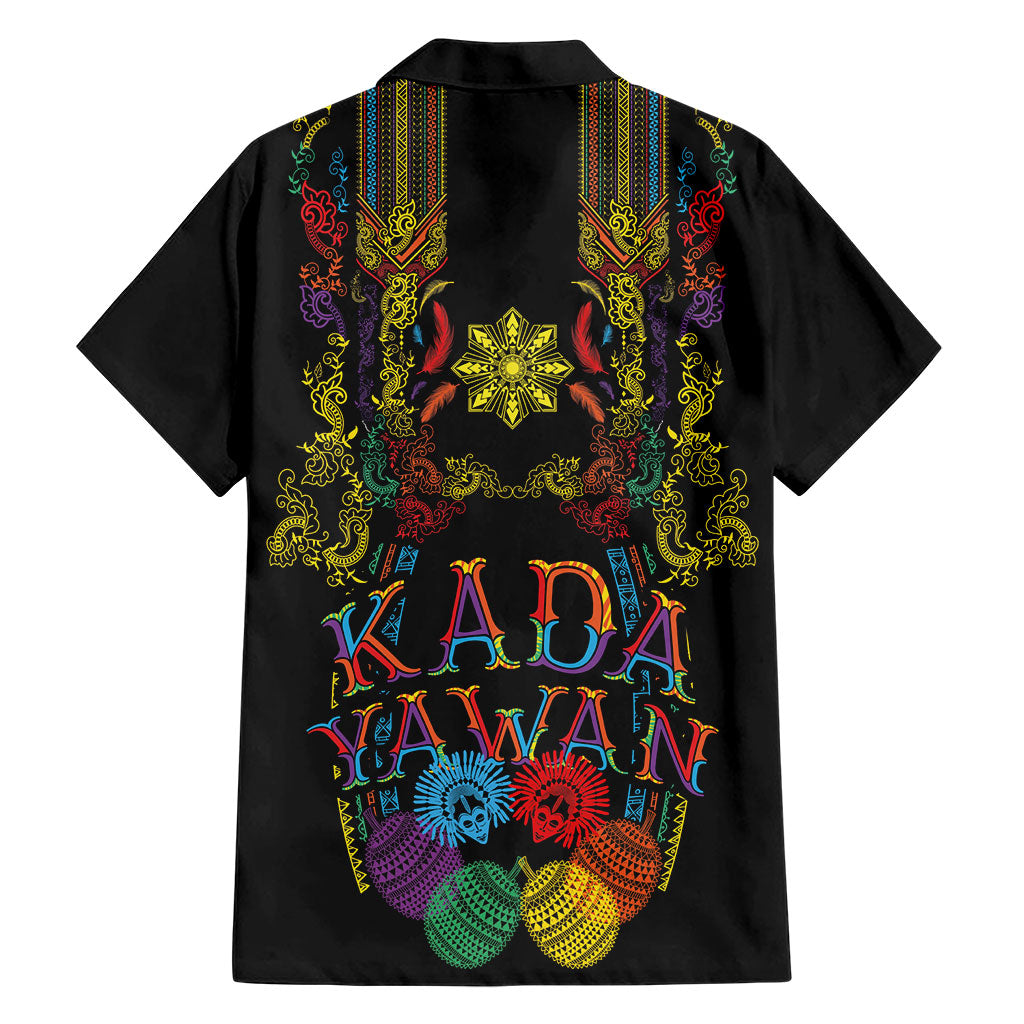 Philippines Kadayawan Festival Family Matching Off Shoulder Maxi Dress and Hawaiian Shirt Polynesian Tribal Art Barong Style LT03 - Polynesian Pride