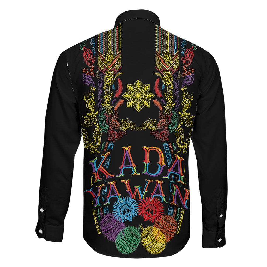 Philippines Kadayawan Festival Family Matching Summer Maxi Dress and Hawaiian Shirt Polynesian Tribal Art Barong Style LT03 - Polynesian Pride