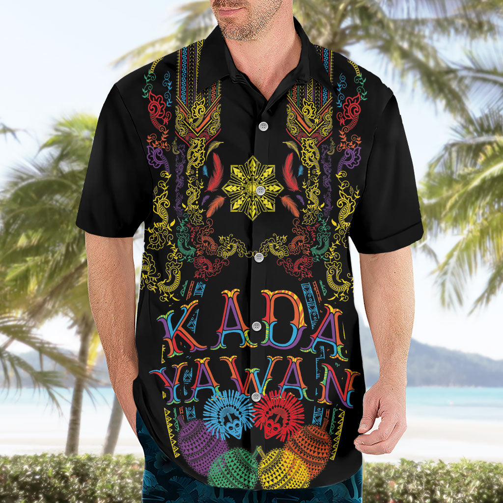 Philippines Kadayawan Festival Hawaiian Shirt Polynesian Tribal Art Barong Style LT03 - Polynesian Pride