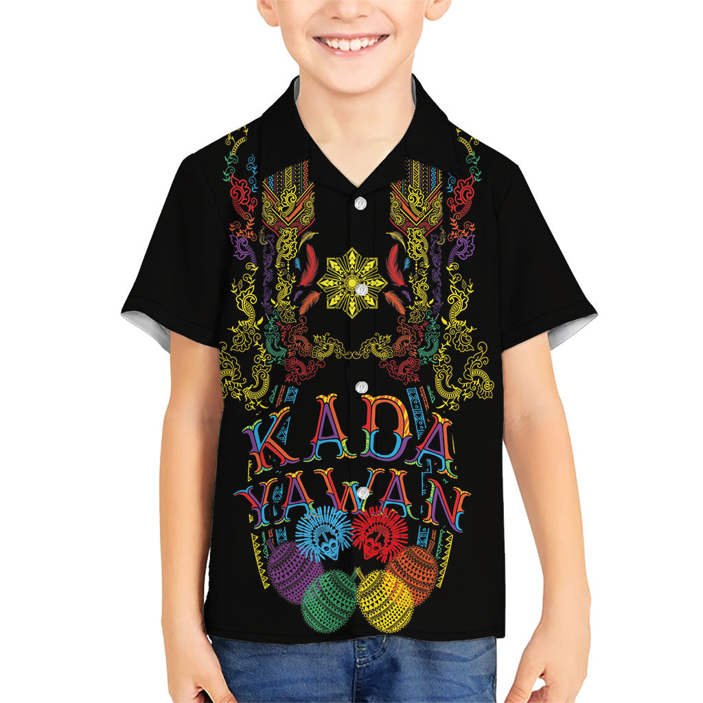 Philippines Kadayawan Festival Hawaiian Shirt Polynesian Tribal Art Barong Style LT03 - Polynesian Pride