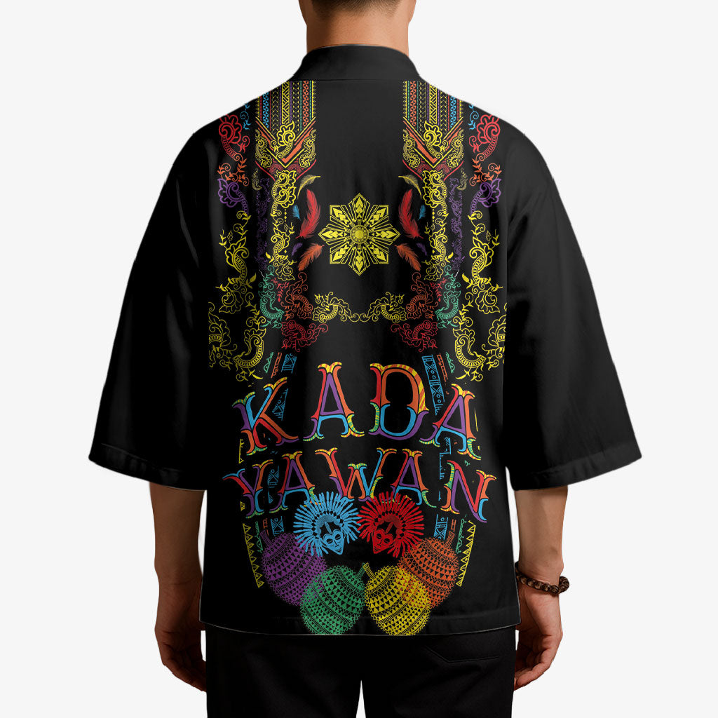 Philippines Kadayawan Festival Kimono Polynesian Tribal Art Barong Style LT03 - Polynesian Pride