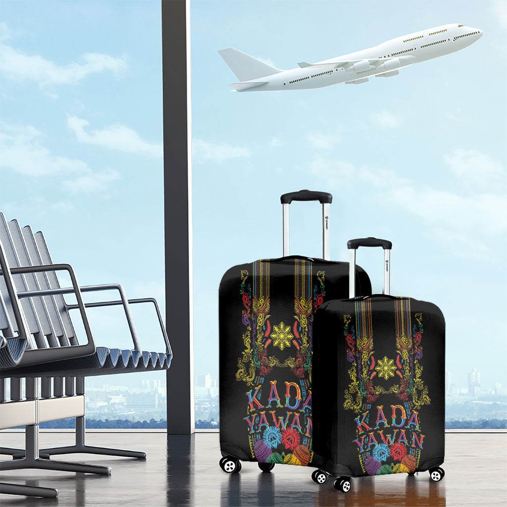 Philippines Kadayawan Festival Luggage Cover Polynesian Tribal Art Barong Style LT03 - Polynesian Pride