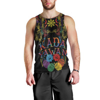 Philippines Kadayawan Festival Men Tank Top Polynesian Tribal Art Barong Style LT03 - Polynesian Pride