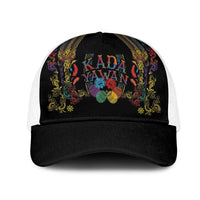 Philippines Kadayawan Festival Mesh Trucker Cap Polynesian Tribal Art Barong Style LT03 One Size White Black - Polynesian Pride