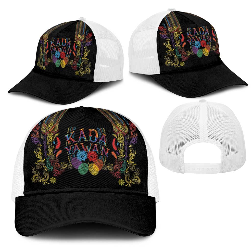 Philippines Kadayawan Festival Mesh Trucker Cap Polynesian Tribal Art Barong Style LT03 - Polynesian Pride