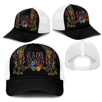 Philippines Kadayawan Festival Mesh Trucker Cap Polynesian Tribal Art Barong Style LT03 - Polynesian Pride