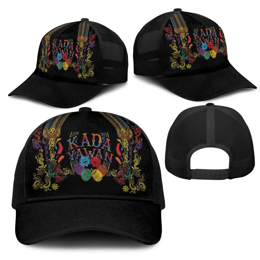 Philippines Kadayawan Festival Mesh Trucker Cap Polynesian Tribal Art Barong Style LT03 - Polynesian Pride