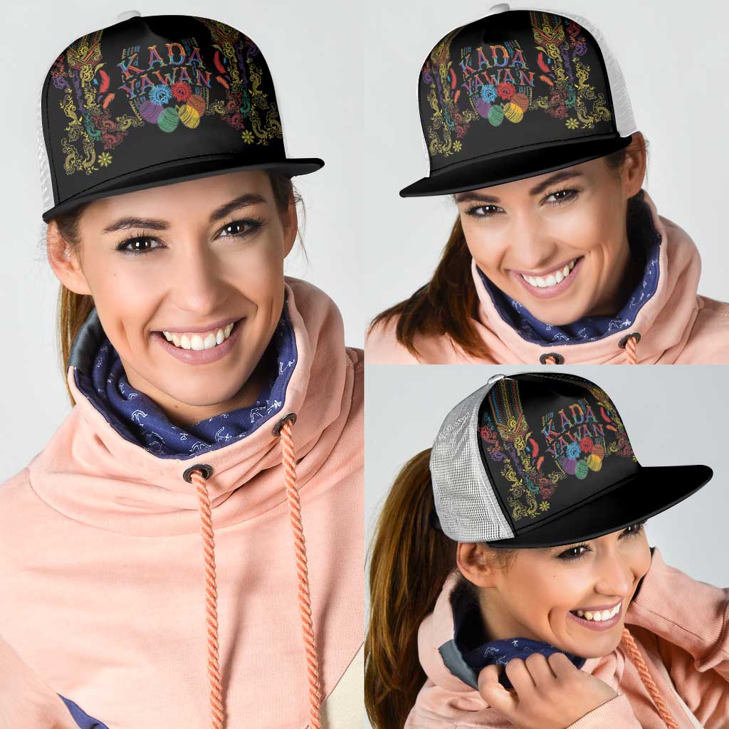 Philippines Kadayawan Festival Mesh Trucker Cap Polynesian Tribal Art Barong Style LT03 - Polynesian Pride