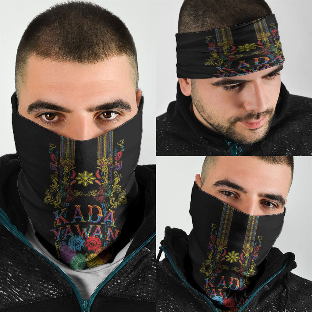Philippines Kadayawan Festival Neck Gaiter Polynesian Tribal Art Barong Style LT03 - Polynesian Pride