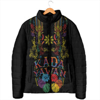 Philippines Kadayawan Festival Padded Jacket Polynesian Tribal Art Barong Style LT03 - Polynesian Pride