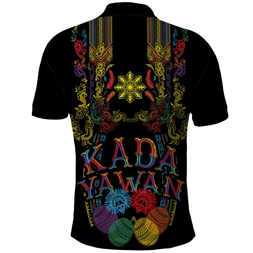 Philippines Kadayawan Festival Polo Shirt Polynesian Tribal Art Barong Style LT03 - Polynesian Pride