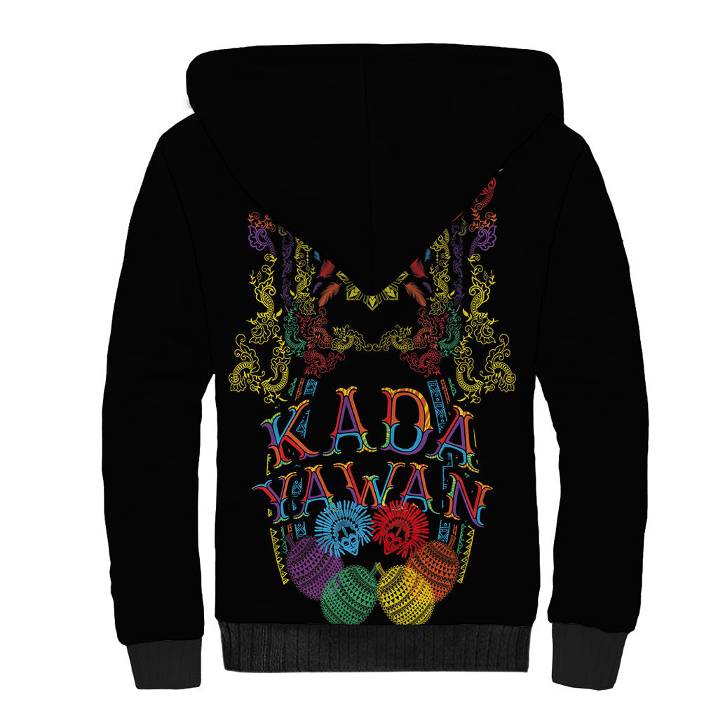 Philippines Kadayawan Festival Sherpa Hoodie Polynesian Tribal Art Barong Style LT03 - Polynesian Pride