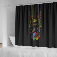Philippines Kadayawan Festival Shower Curtain Polynesian Tribal Art Barong Style LT03 - Polynesian Pride