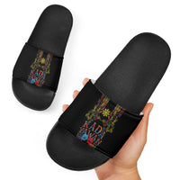 Philippines Kadayawan Festival Slide Sandals Polynesian Tribal Art Barong Style LT03 - Polynesian Pride
