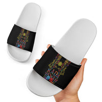 Philippines Kadayawan Festival Slide Sandals Polynesian Tribal Art Barong Style LT03 - Polynesian Pride
