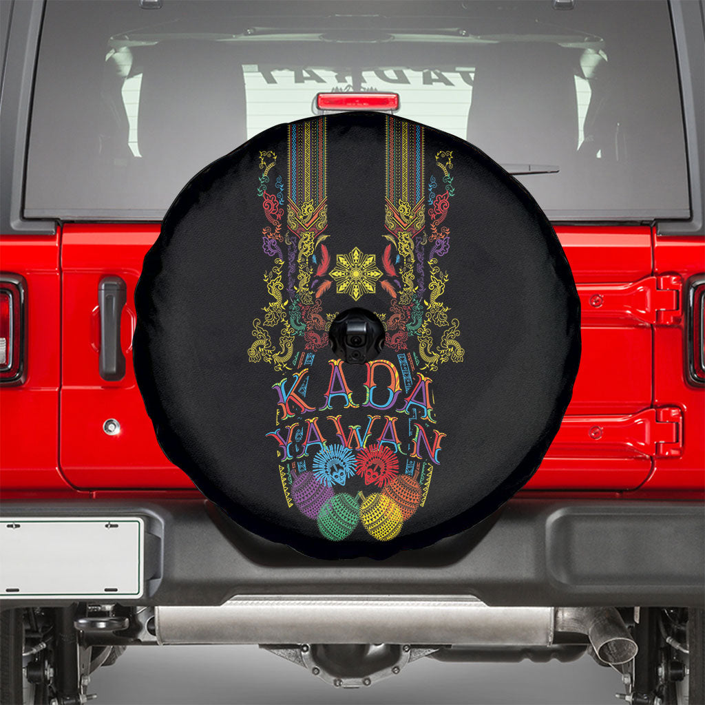 Philippines Kadayawan Festival Spare Tire Cover Polynesian Tribal Art Barong Style LT03 - Polynesian Pride