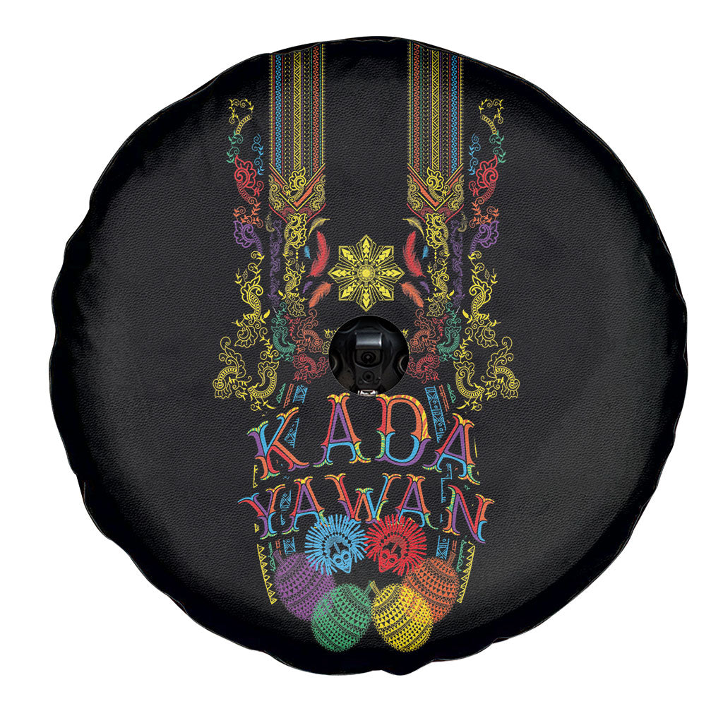 Philippines Kadayawan Festival Spare Tire Cover Polynesian Tribal Art Barong Style LT03 - Polynesian Pride