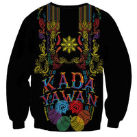 Philippines Kadayawan Festival Sweatshirt Polynesian Tribal Art Barong Style LT03 - Polynesian Pride