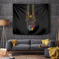 Philippines Kadayawan Festival Tapestry Polynesian Tribal Art Barong Style LT03 Black - Polynesian Pride